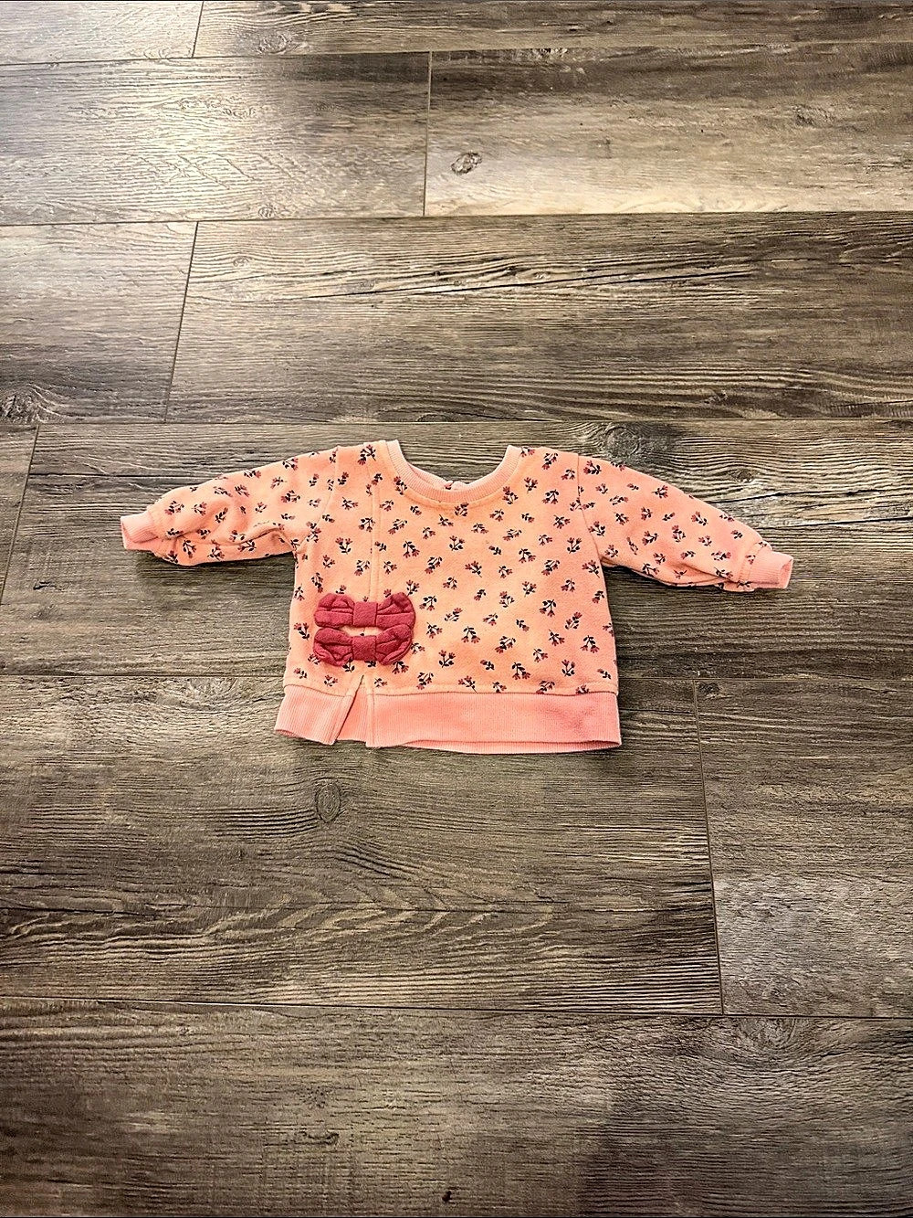 Between Floral Sweater Pink Baby 3-6M